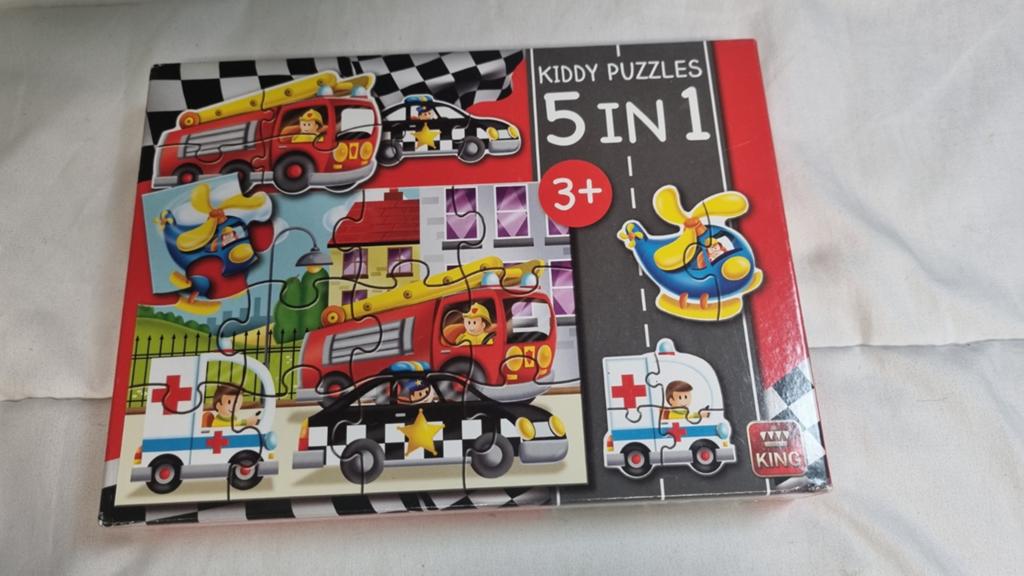 Gebruikte King Kinderpuzzel 5-in-1 voor 3+ jaar, Ophalen of Verzenden, Gebruikt, 2 tot 4 jaar