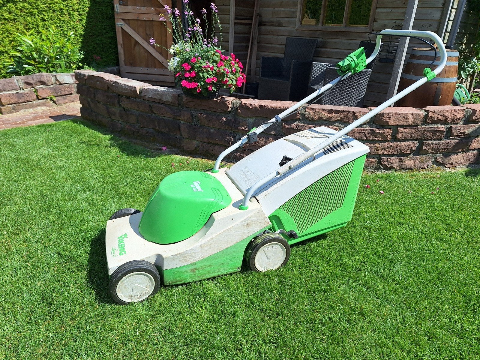 Viking ME 450 Linea S Elektrische Grasmaaier, Ophalen, Gebruikt, Elektrische grasmaaier, Opvangbak