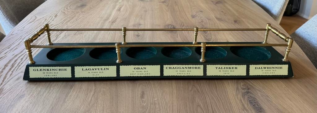 Vintage Classic Malts of Scotland Bottle Display, Ophalen, Gebruikt, Minder dan 50 cm, 5 tot 15 flessen