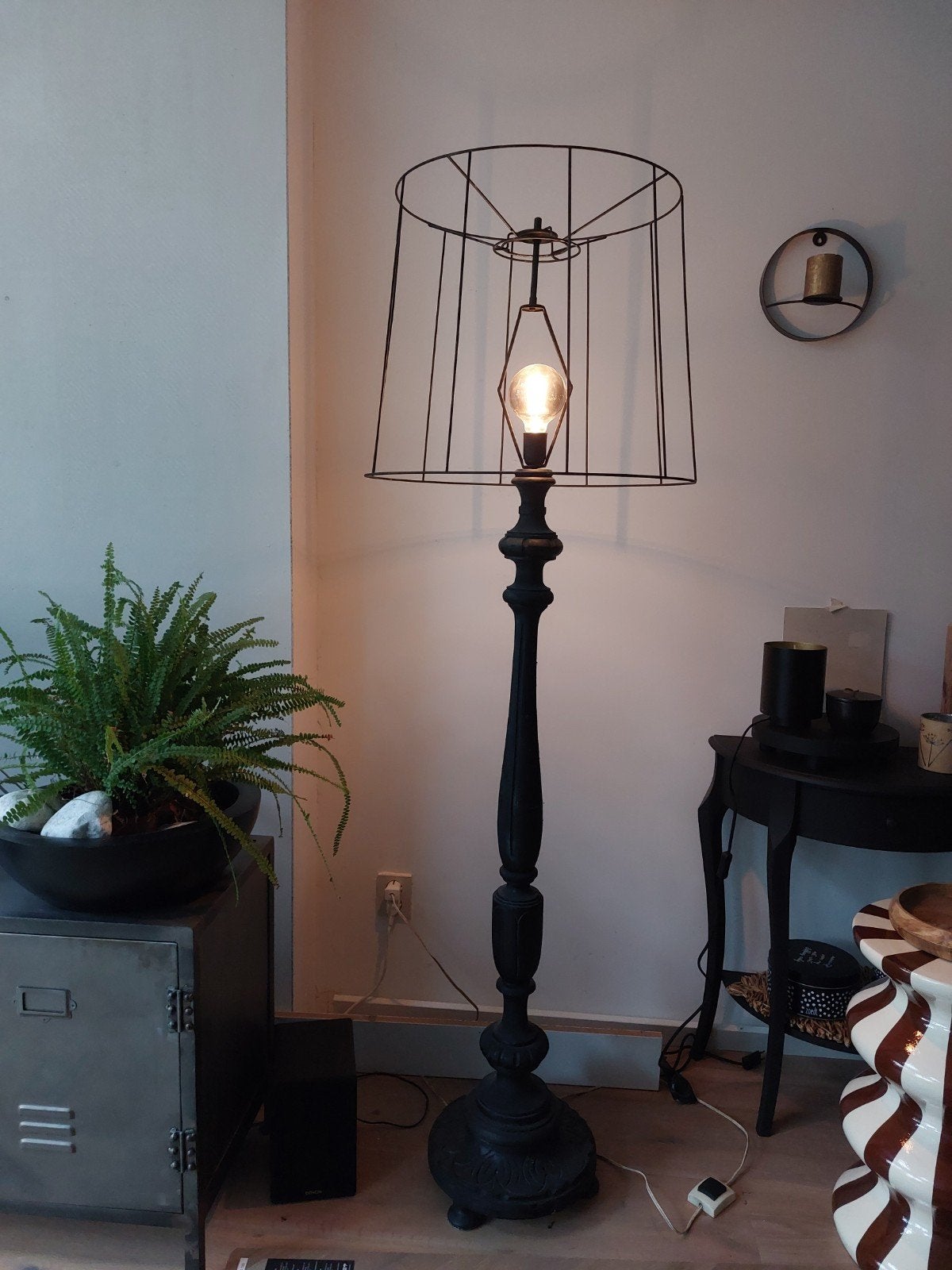 vintage staande schemerlamp, Ophalen, 150 tot 200 cm