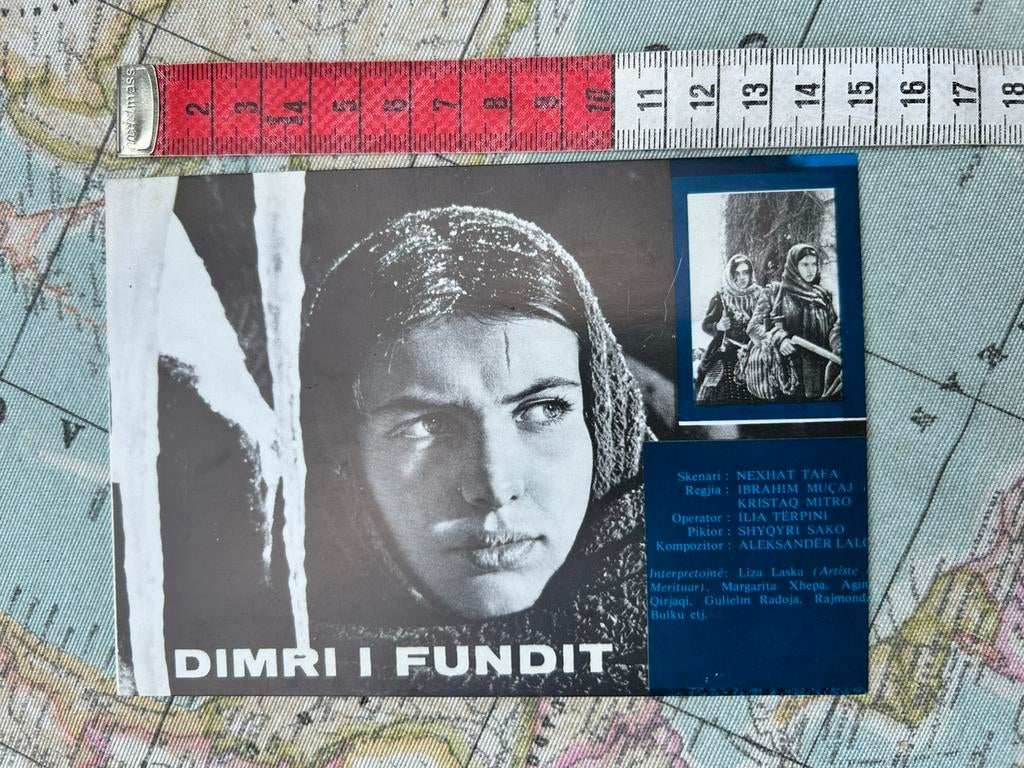 2297. Oude kaart Dimri i Fundit, Ophalen of Verzenden, Ongelopen