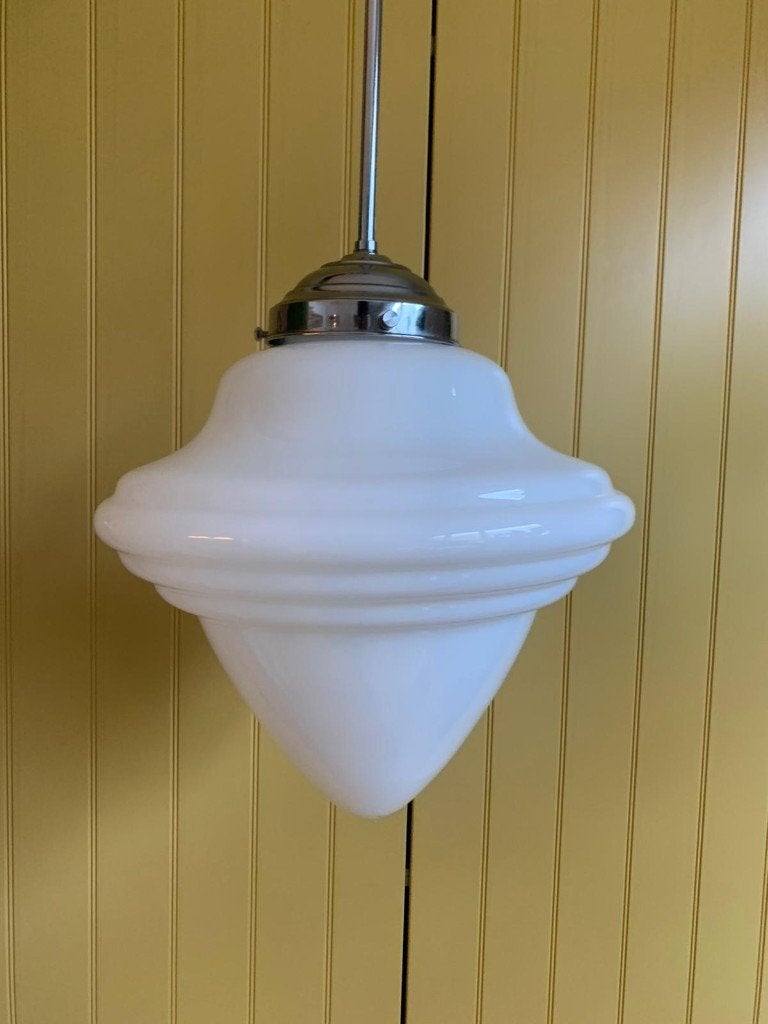 Mooie jaren 30 lamp in Gispen stijl, Ophalen, Zo goed als nieuw, Minder dan 50 cm