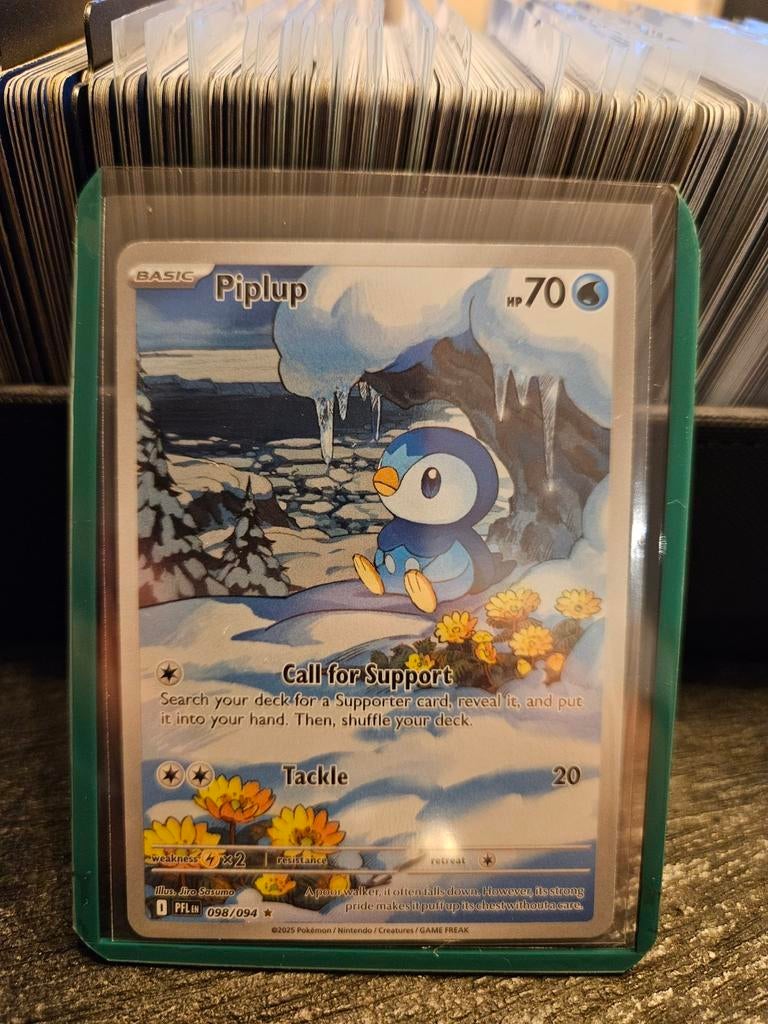 Pokémon kaart Piplup 098/094, Ophalen of Verzenden, Nieuw, Losse kaart, Foil