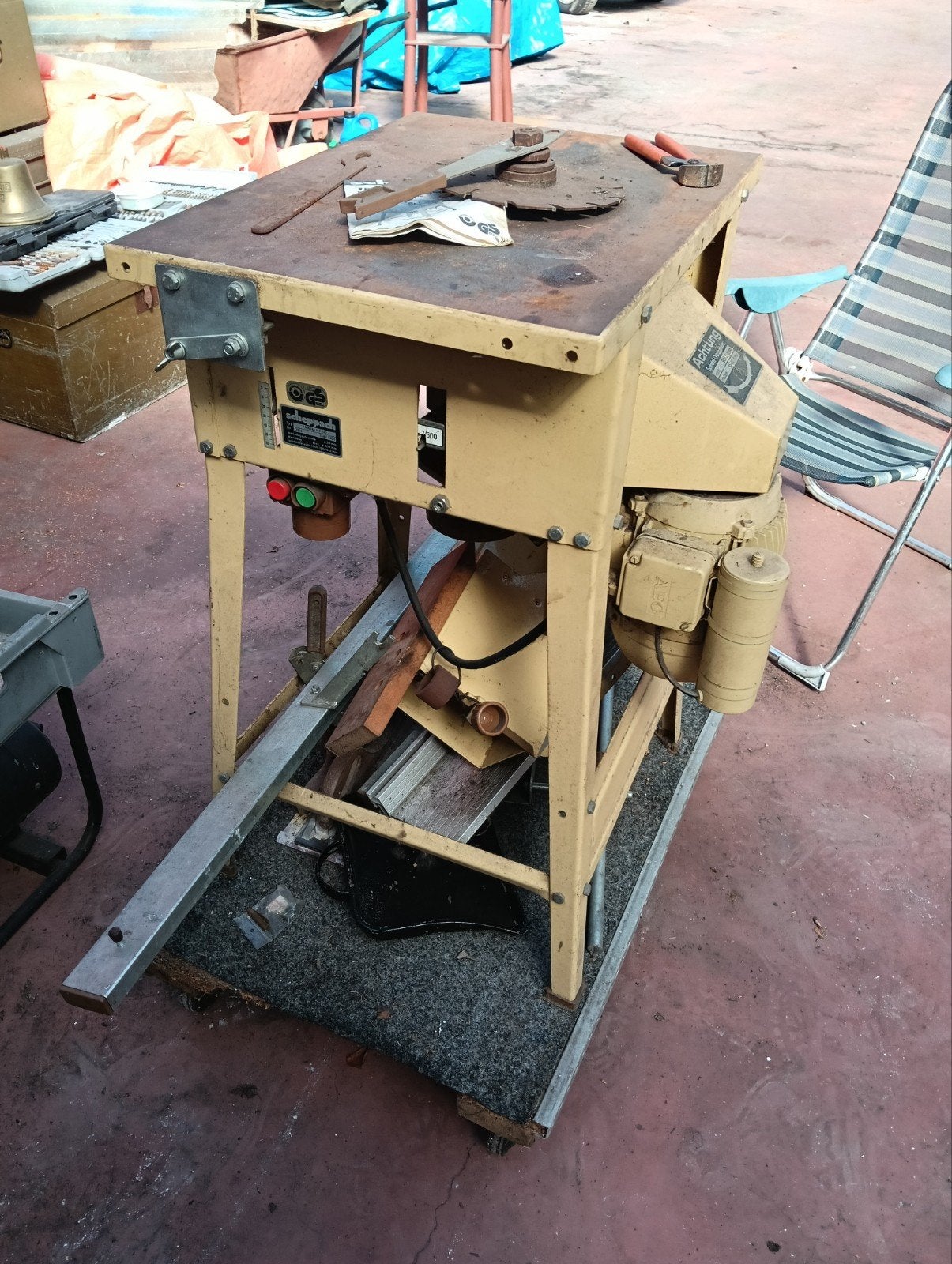 Scheppach HF-30 freestafel - Loopt als een zonnetje, Ophalen, Gebruikt, Cirkelzaag, Scheppach