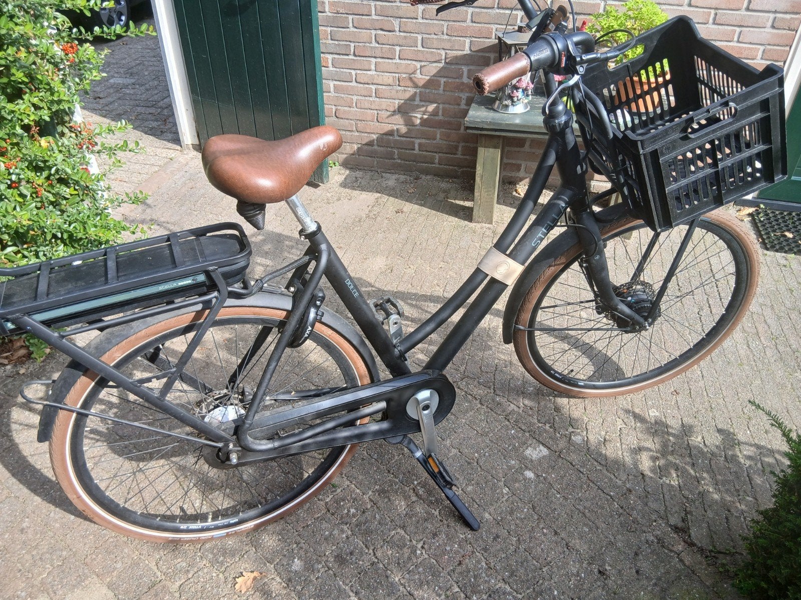 Stella elektrische fiets met voordrager, Fietsen en Brommers, Overige merken, Versnellingen, Ophalen of Verzenden, Trommelrem