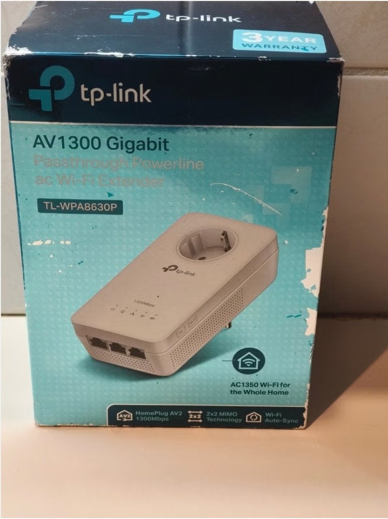TP-Link AV1300 Gigabit Powerline Wi-Fi Extender TL-WPA8630P, Computers en Software, Powerlines, Ophalen of Verzenden, Nieuw, TP-Link