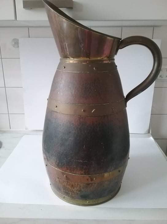 Mooie grote koperen kan, Antiek en Kunst, Ophalen of Verzenden