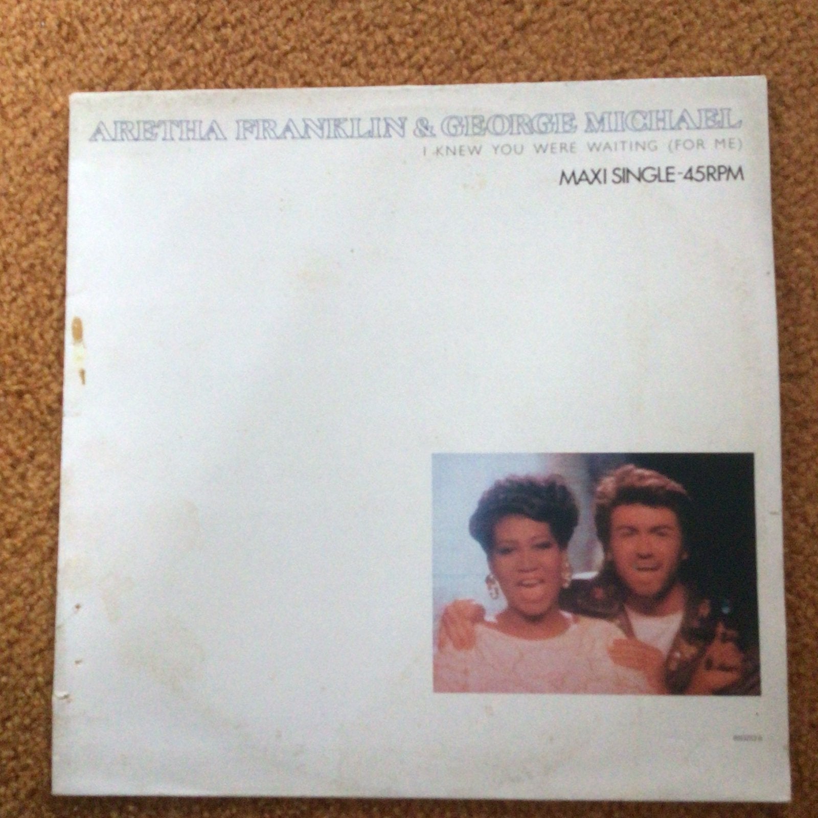 12 inch maxi single - Aretha Franklin & George Michael, Ophalen of Verzenden, Zo goed als nieuw, 12 inch