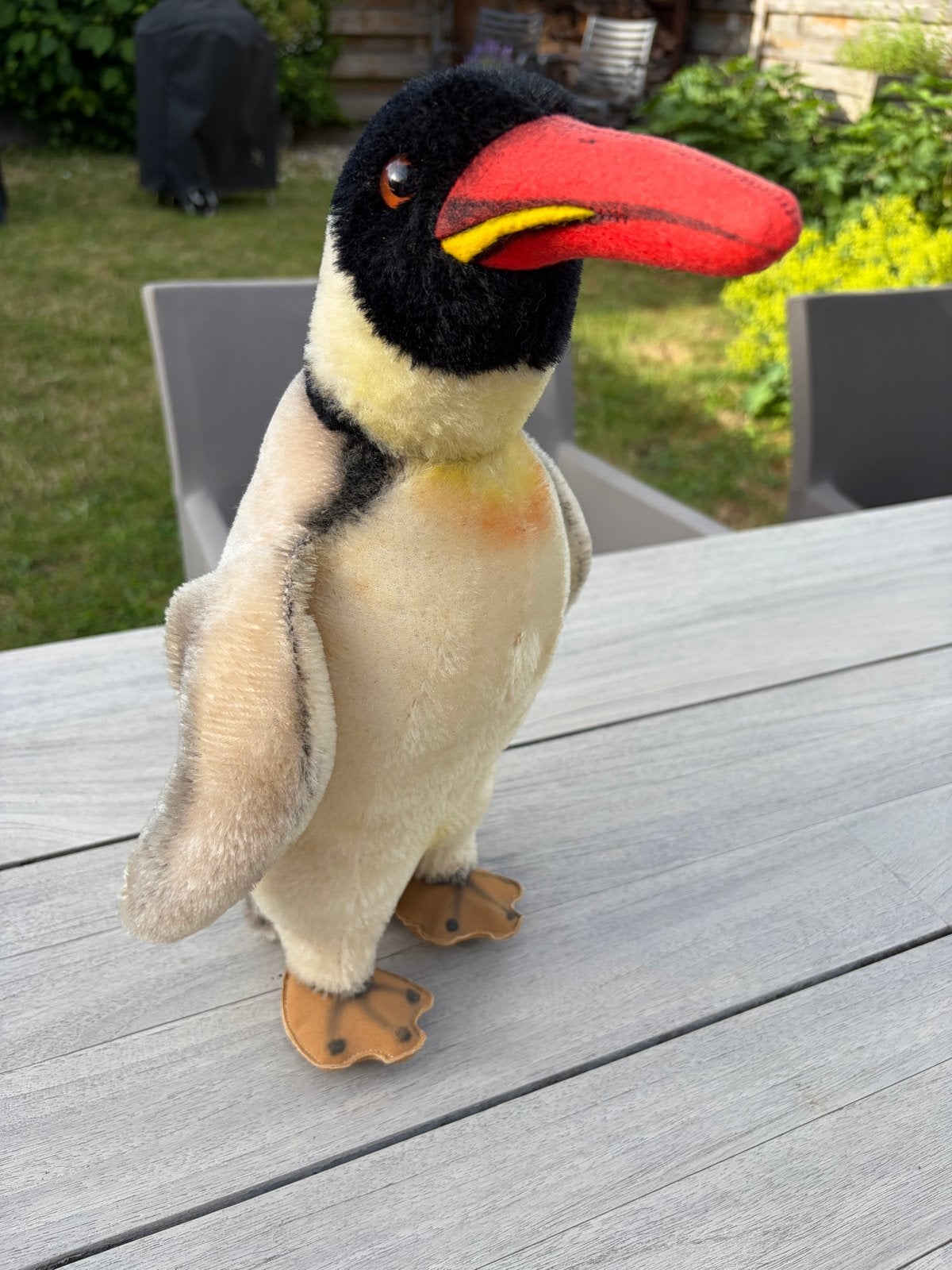 Vintage Pinguïn Knuffel Steiff, Pinguïn, Overige merken, Overige karakters, Zwart