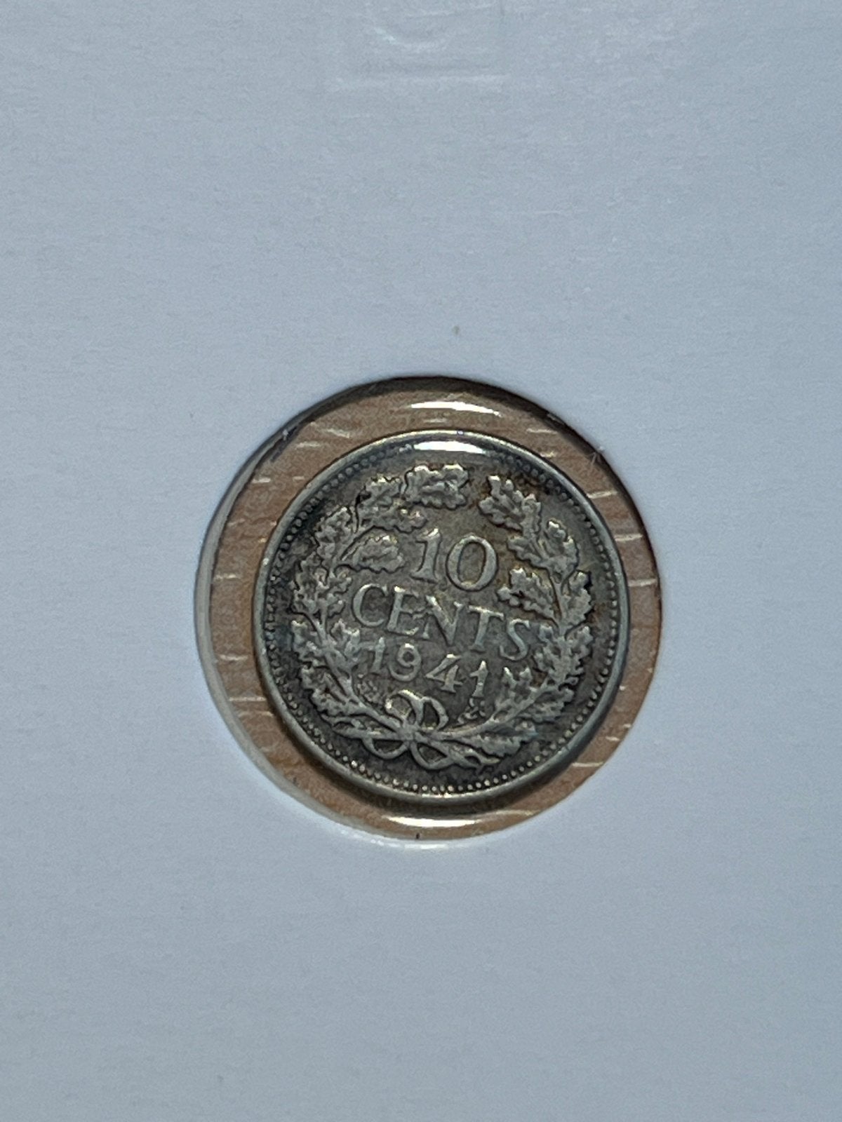 10 cent munt Koningin Wilhelmina 1941, Postzegels en Munten, Munten | Nederland, Ophalen of Verzenden, Koningin Wilhelmina, 10 cent