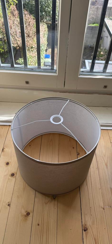 Hanglamp beige kap, Ophalen, Zo goed als nieuw, Beige, Rond