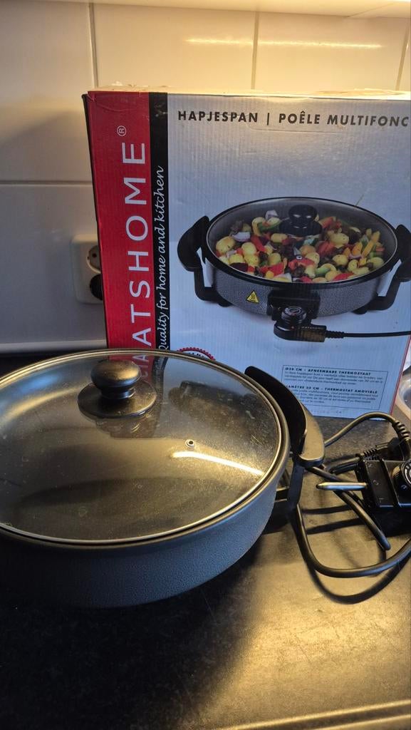 Elektrische hapjespan 30 cm, Ophalen, Zo goed als nieuw