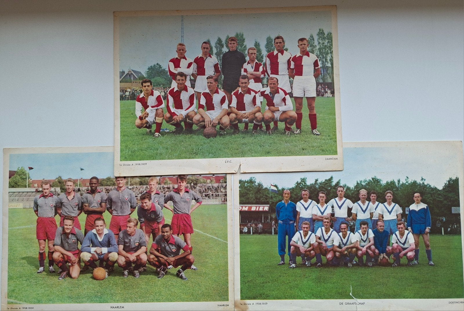 Esso Elftalplaten 1958/1959, Ophalen of Verzenden, Gebruikt, Overige binnenlandse clubs, Poster, Plaatje of Sticker