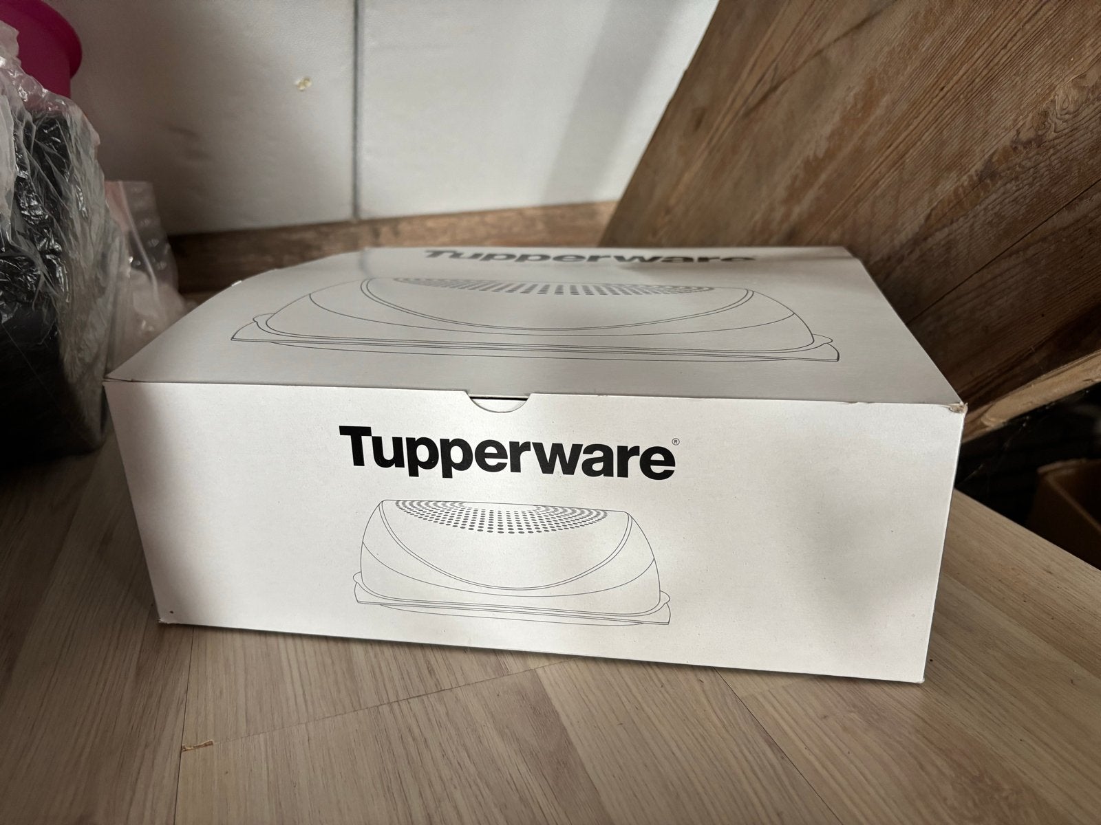 Tupperware CheeSmart Vierkant Mega Large - Kaasdoos, Bewaardoos, Wit, Nieuw, Luchtdicht