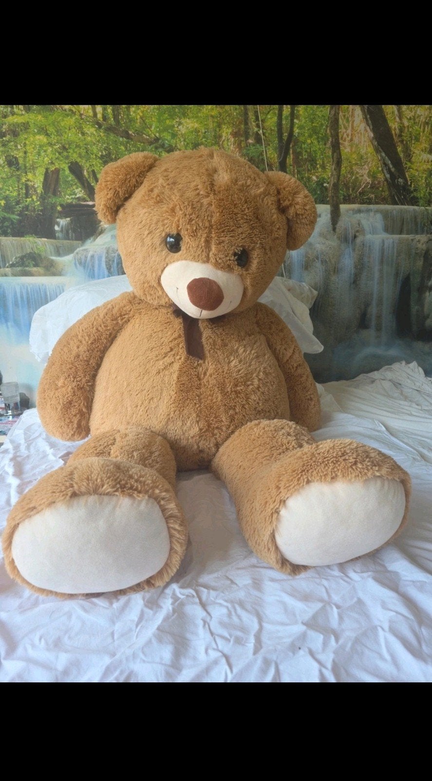 Grote knuffelbeer - 130 cm, Overige merken, Overige karakters, Beer, Ophalen of Verzenden
