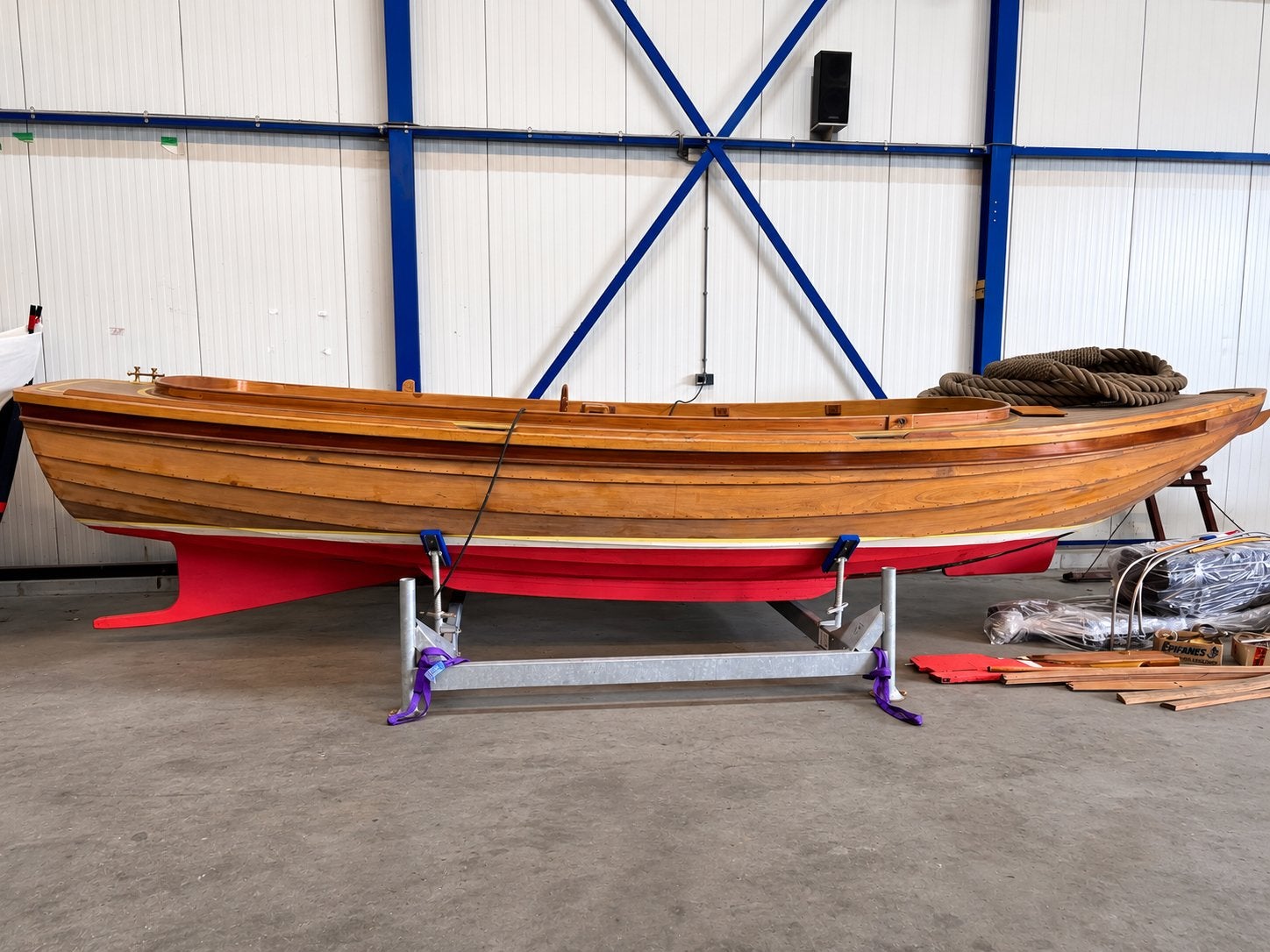 Scherpelvlet 7 meter - Opknapper met Vetus 33 pk dieselmotor, Watersport en Boten, Sloepen, Gebruikt, Binnenboordmotor, Diesel