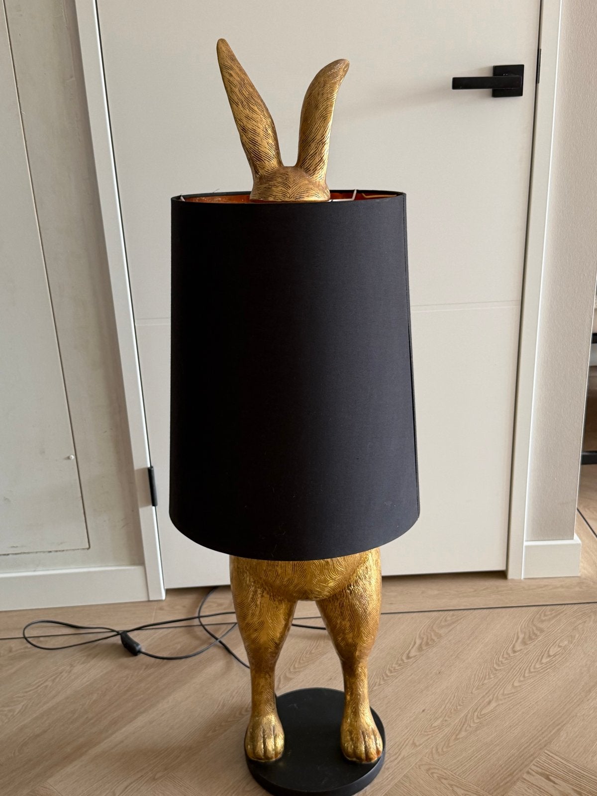 Hiding Rabbit Staande Vloerlamp Goud - E27, Ophalen, Zo goed als nieuw, Overige materialen, 100 tot 150 cm