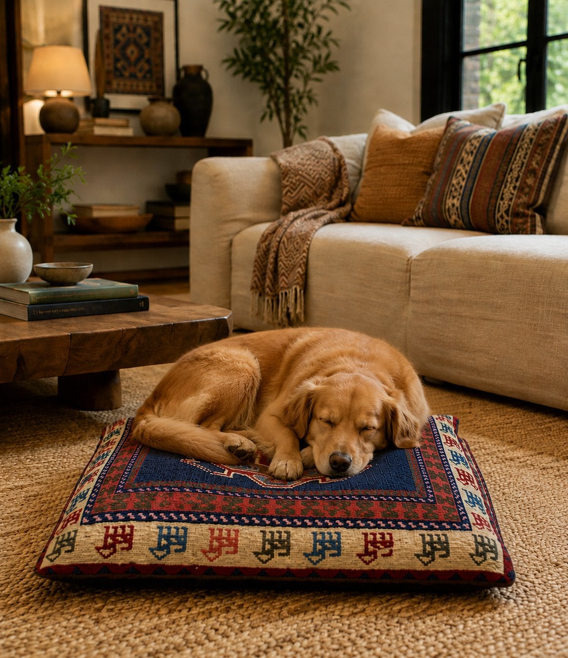Unieke Sumak Ix Kilim Kussenhoes met vulling - 50x50 cm, Overige merken, Meerkleurig, Vierkant, Nieuw