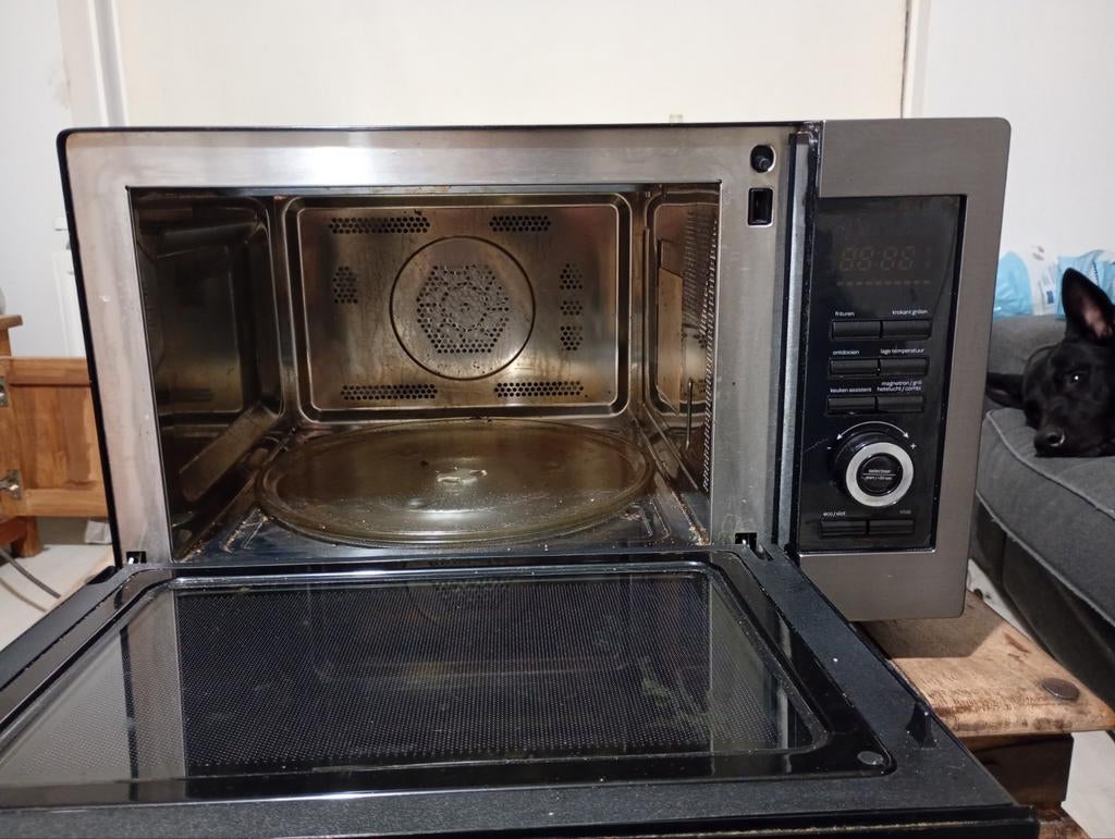 Inventum Combi Magnetron 1000W Hetelucht, Ophalen, Draaiplateau