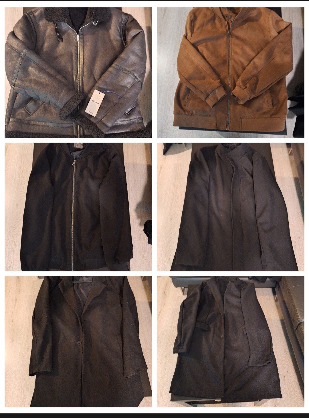 6 jassen (xxxl)o.a. jack and jones, zomer en winterjassen, Ophalen of Verzenden, Overige maten, Zwart
