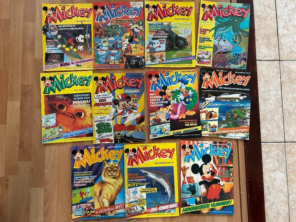 Mickey tijdschriften  80s met topscore commodore 64 en atari, Ophalen, Gelezen, Overige typen