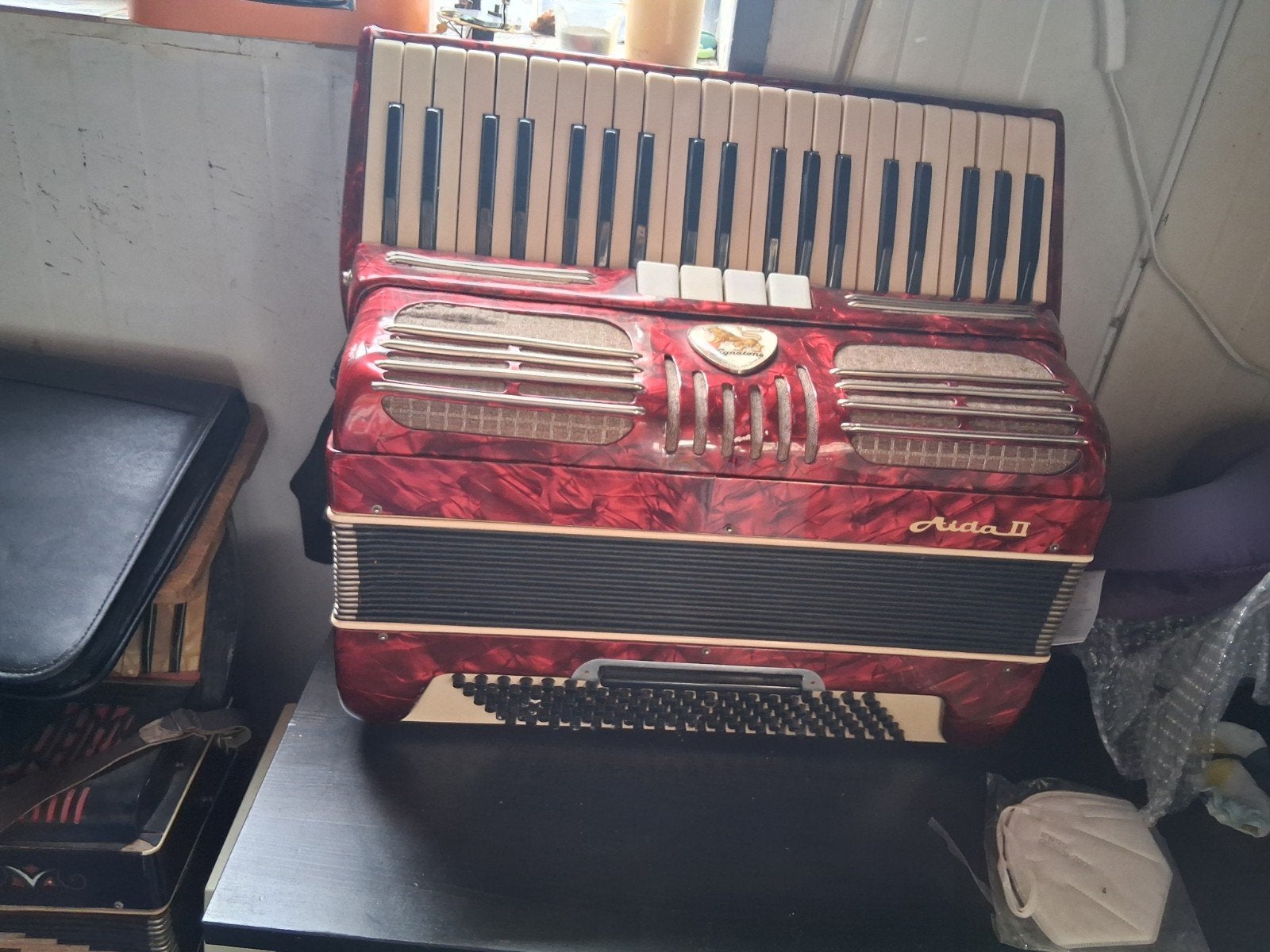 Accordeon 120 basser., Ophalen, Gebruikt, 120-bas, Overige merken