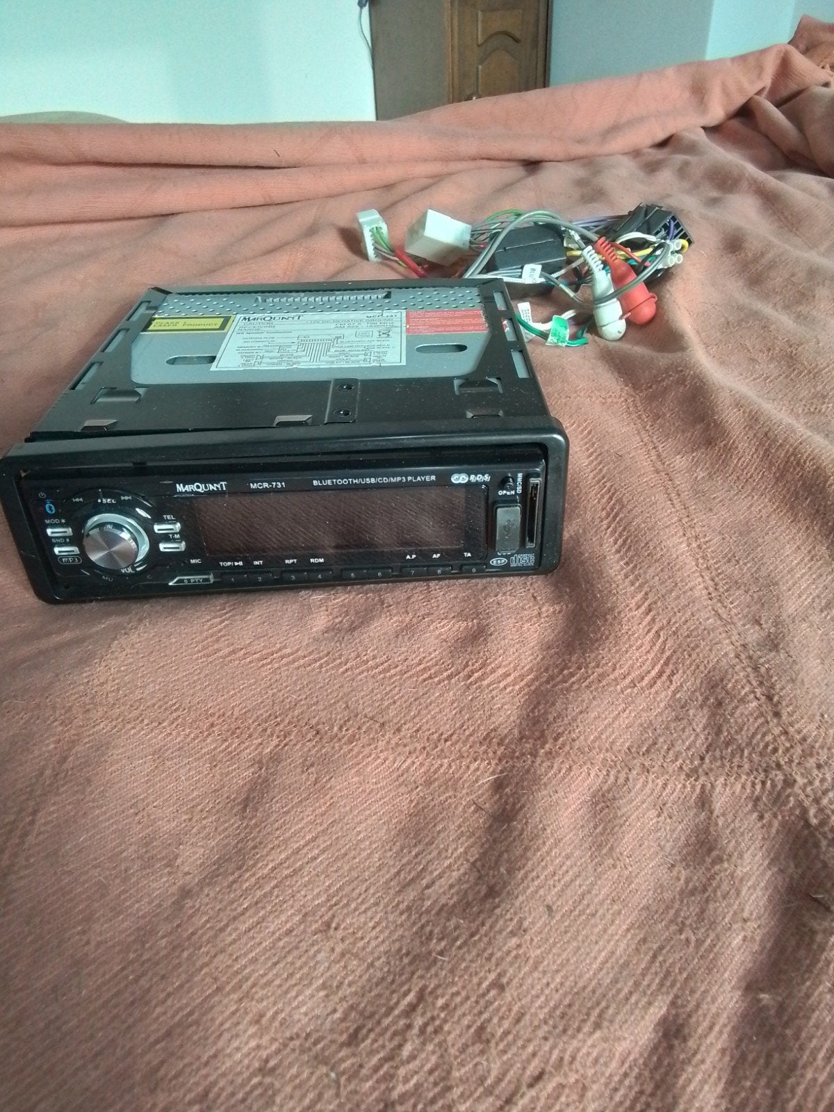 Marquant MCR-731 Autoradio met Bluetooth/USB/CD/MP3, Ophalen of Verzenden, Gebruikt