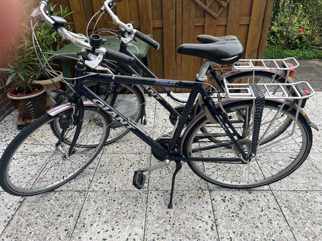 Giant Alu light Heren- en Damestourfiets., Ophalen, Gebruikt, Velgrem, Versnellingen