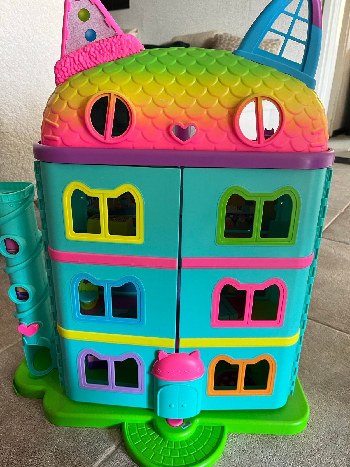 Gabby's Poppenhuis met 4 uitbreidingssets en figuren, Ophalen, Gebruikt, Poppenhuis
