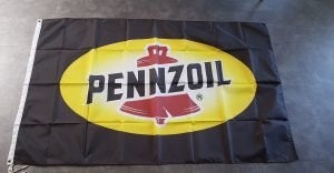 Pennzoil Esso Castrol e/a olie huile reclame vlag, Ma, Overige typen, Nieuw, Ophalen of Verzenden