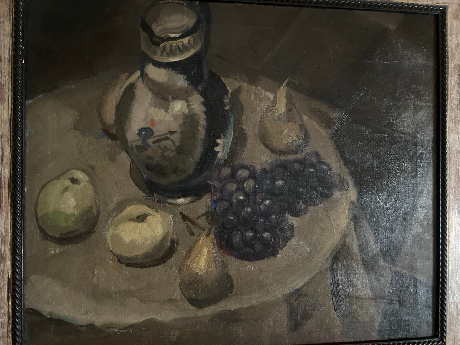 Louis Saalborn olieverf stilleven 50x60 cm, Antiek en Kunst, Kunst | Schilderijen | Klassiek, Doek, Stilleven, Ophalen of Verzenden