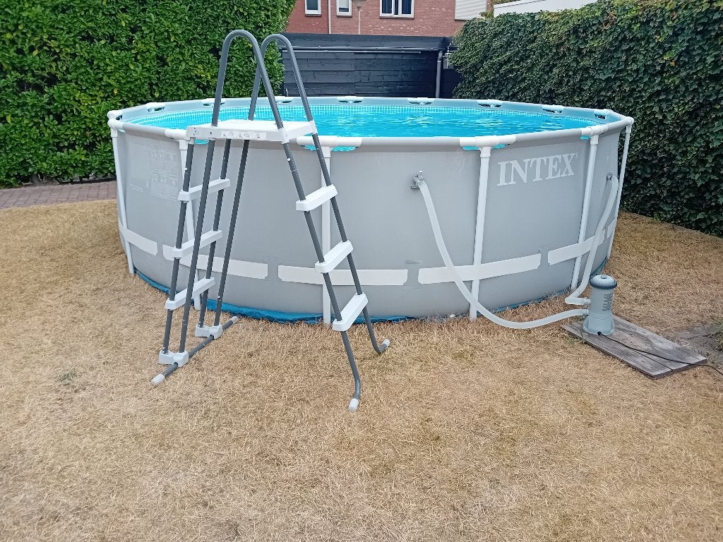 Intex Prism Frame Pool 457x122cm Premium Zwembad, Gebruikt, Rond, 300 cm of meer, Ophalen