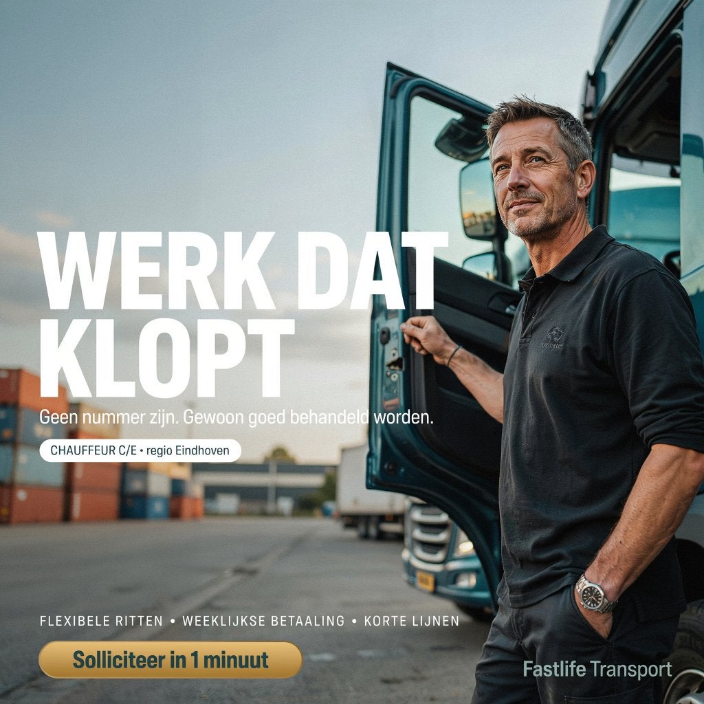 C & CE Chauffeurs Gezocht – Noord-Brabant, Variabele uren, Overige niveaus, Vanaf 1 jaar, Overige vormen