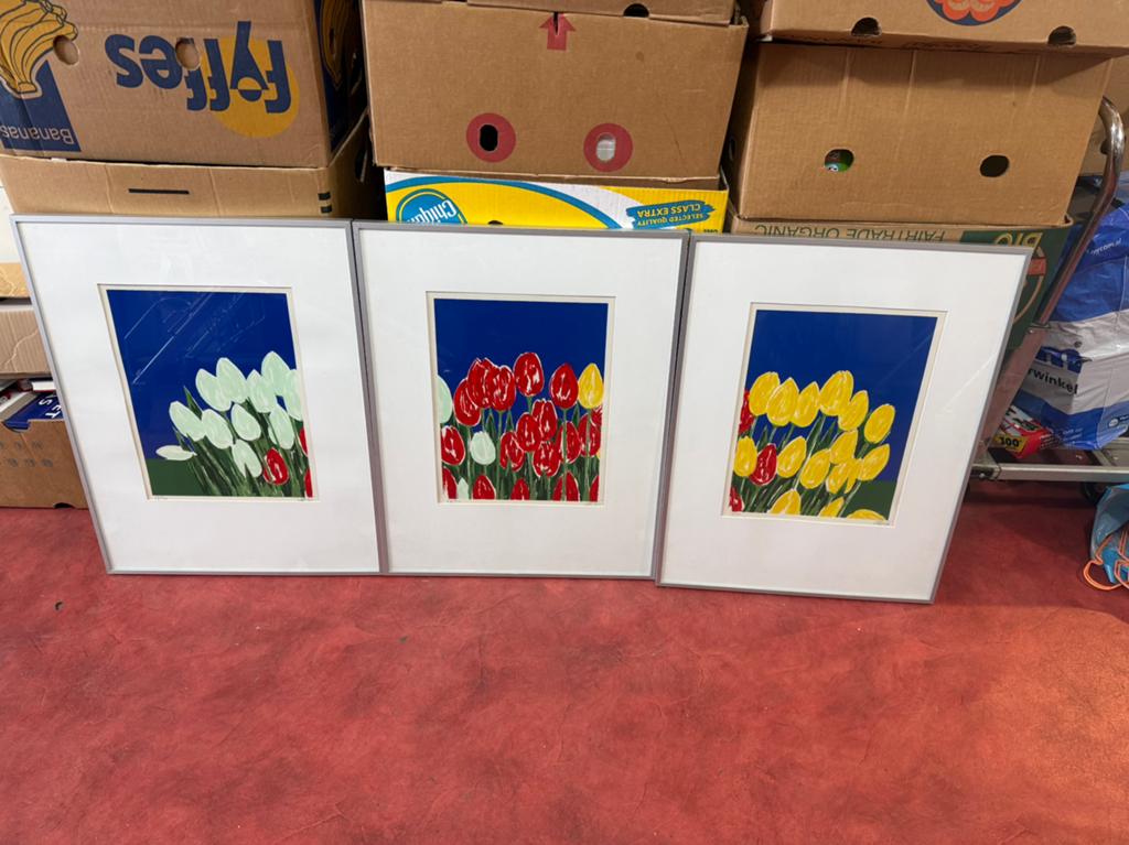 Joop Rozendaal – Gesigneerde genummerde tulpenprints (17/70), Antiek en Kunst, Ophalen