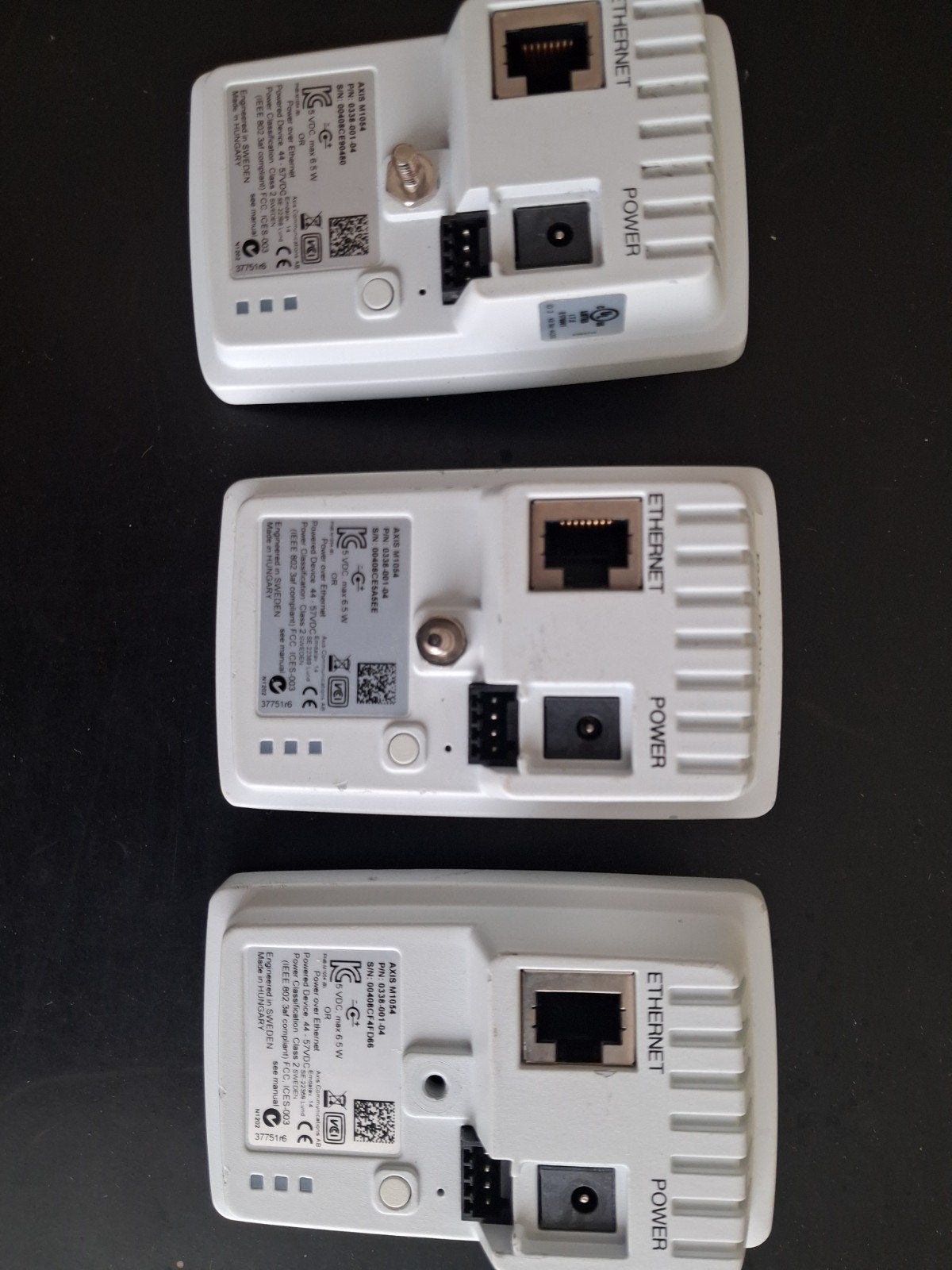 AXIS IP camera type M1054, 3 stuks, Ophalen of Verzenden, Gebruikt, Binnencamera