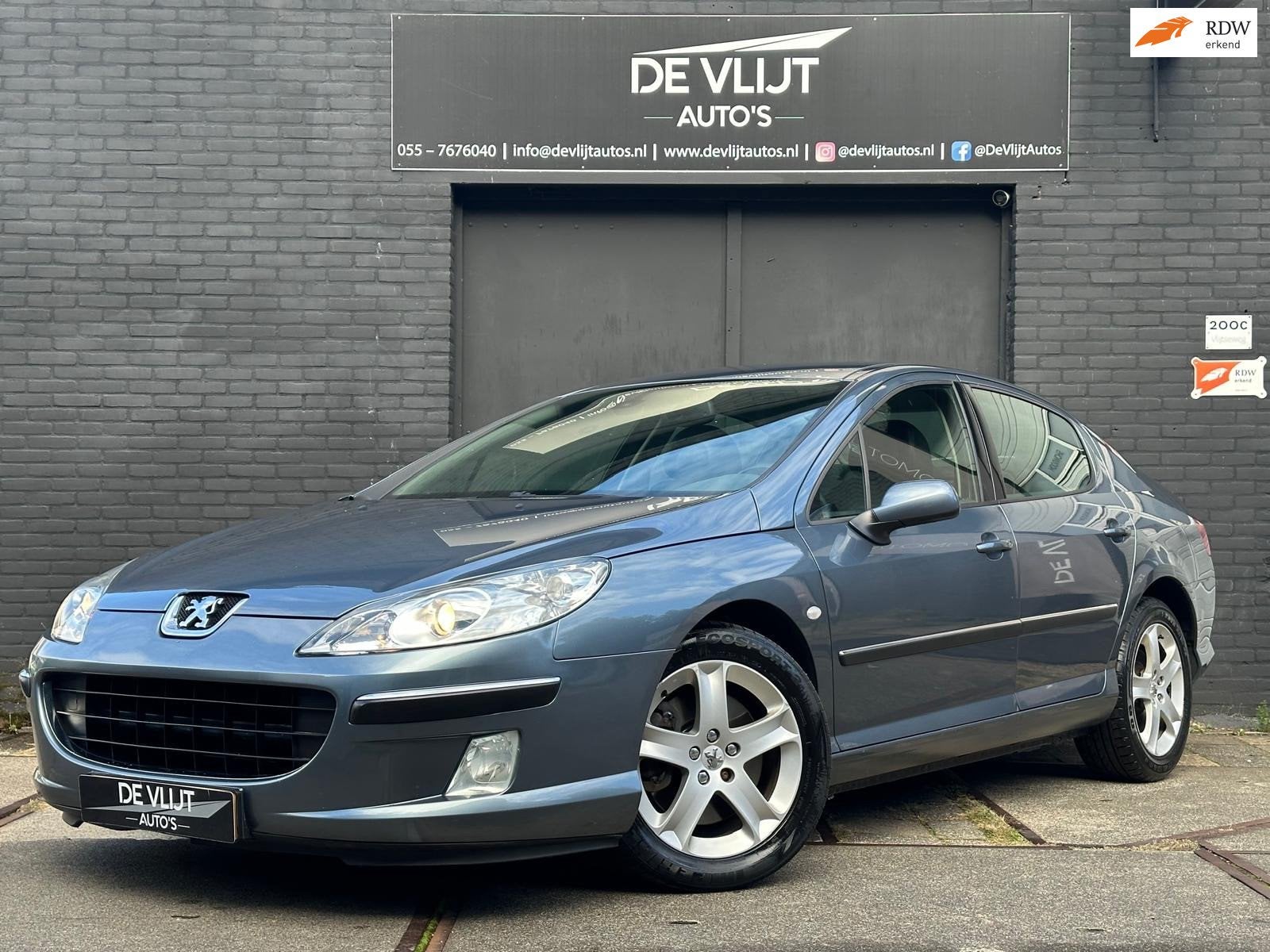 Peugeot 407 2.2-16V XS Pack | Automaat | Navi | Leer | Cruis, Dealer onderhouden, Gebruikt, 4 cilinders, Bedrijf
