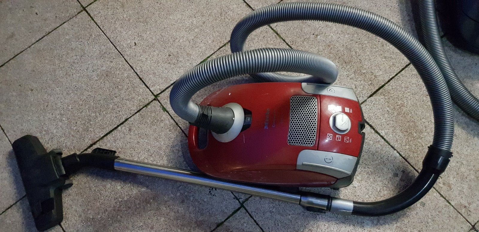 Miele Compact C2 Ecoline Stofzuiger - Rood, Witgoed en Apparatuur, Stofzuigers, Stofzak, Gebruikt, Inclusief accessoires, Ophalen of Verzenden