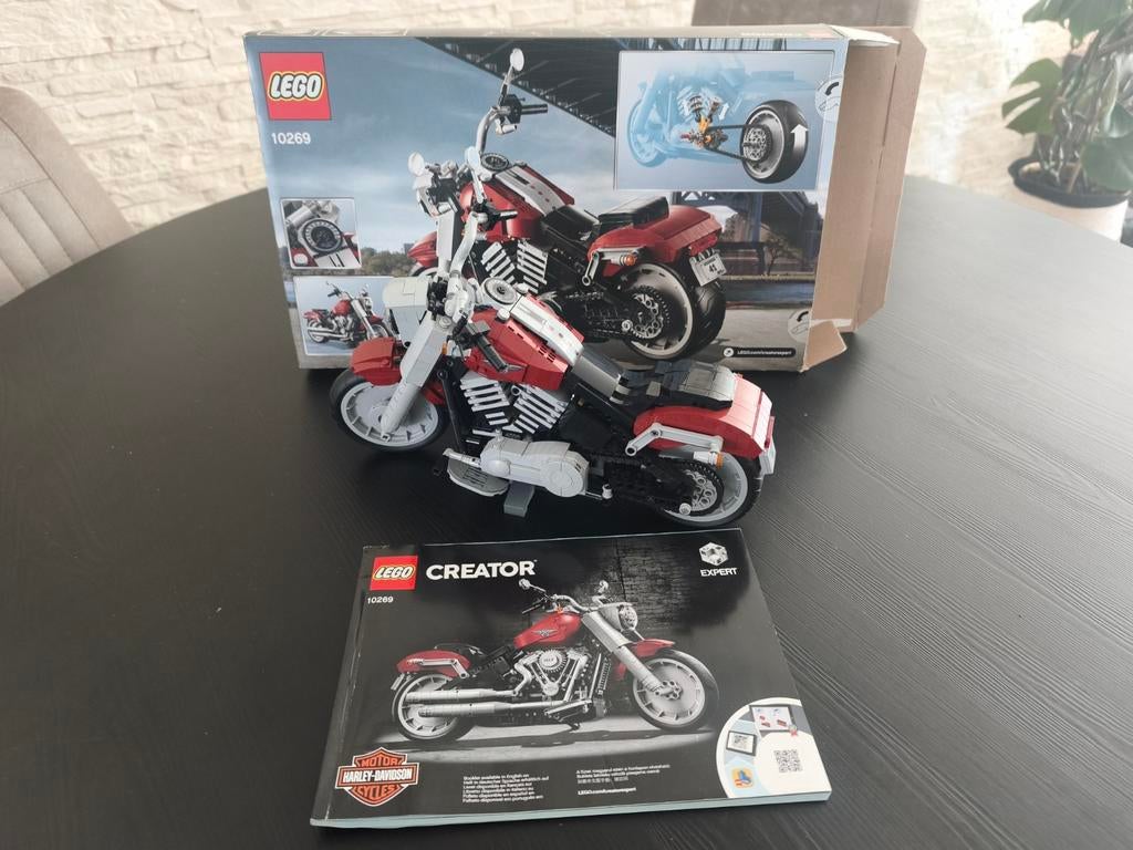 Lego 10269 Harley Davidson - Compleet met handleiding, Kinderen en Baby's, Ophalen of Verzenden, Zo goed als nieuw, Overige typen