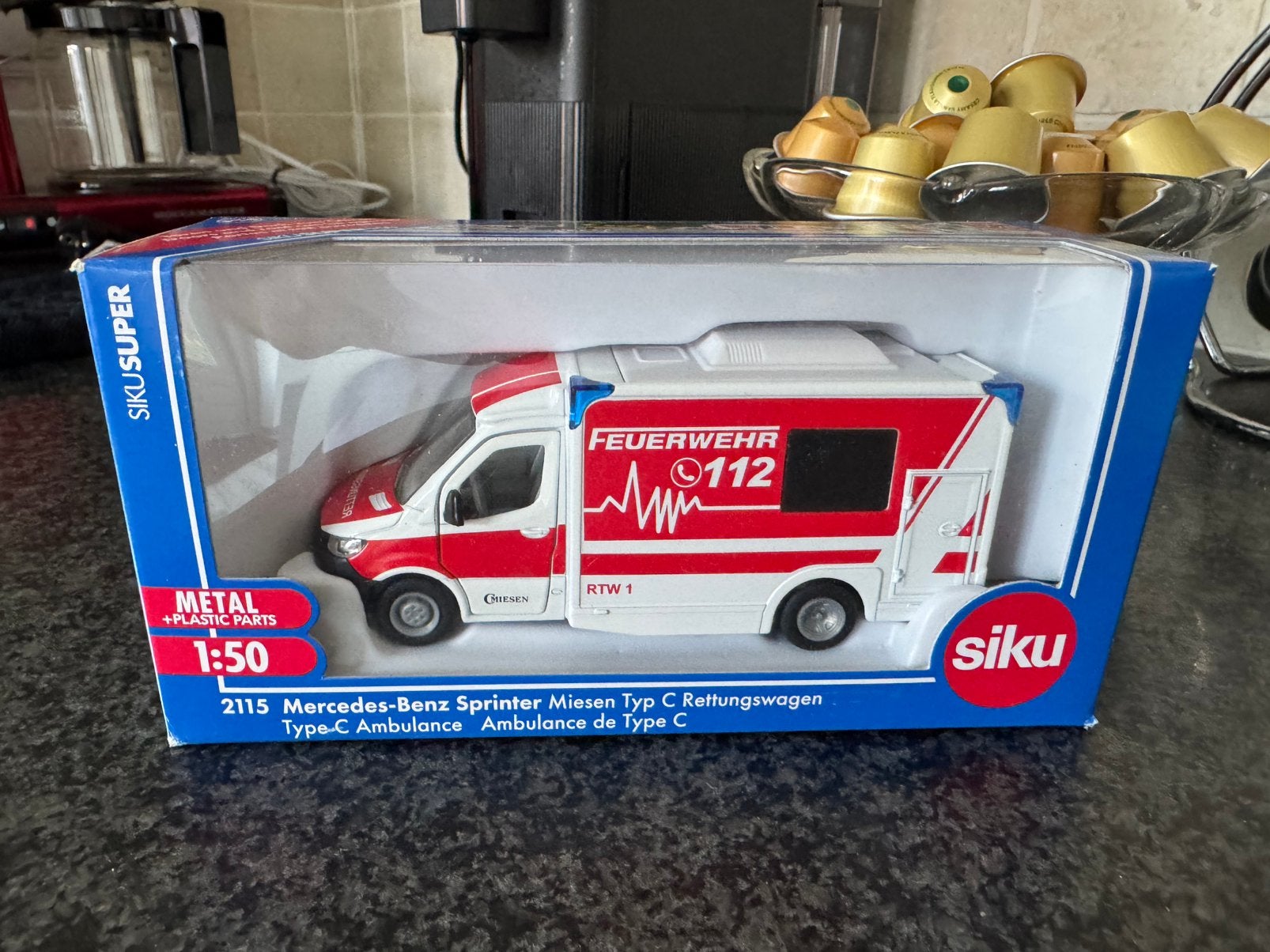 Siku mercedes sprinter, Ophalen of Verzenden, Zo goed als nieuw, Bus of Vrachtwagen, SIKU