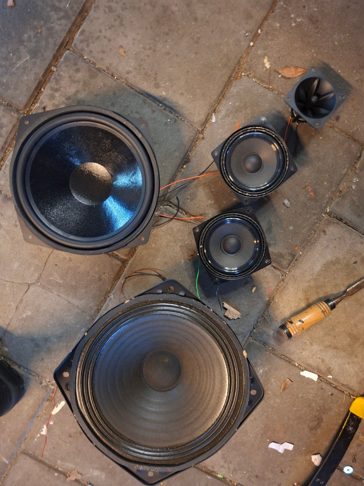 Diverse luidsprekers en drivers - ideaal voor projecten, Gebruikt, Overige typen, Minder dan 60 watt, Ophalen