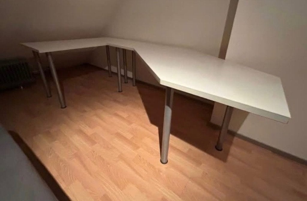 Bureau met kastjes, Huis en Inrichting, Bureaus, Ophalen, Gebruikt, 124 cm, Demontabel