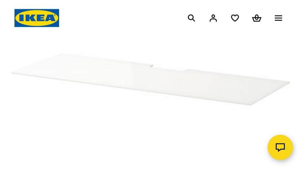 IKEA BESTÅ Glasplaat TV meubel 120x40 - Artikel 606.182.02, Huis en Inrichting, Ophalen, 100 tot 150 cm, Nieuw, Glas