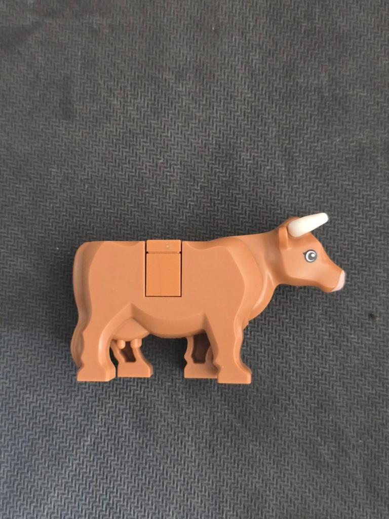 Lego koe - bruin met witte hoorns - goede staat, Ophalen, Gebruikt, Overige typen