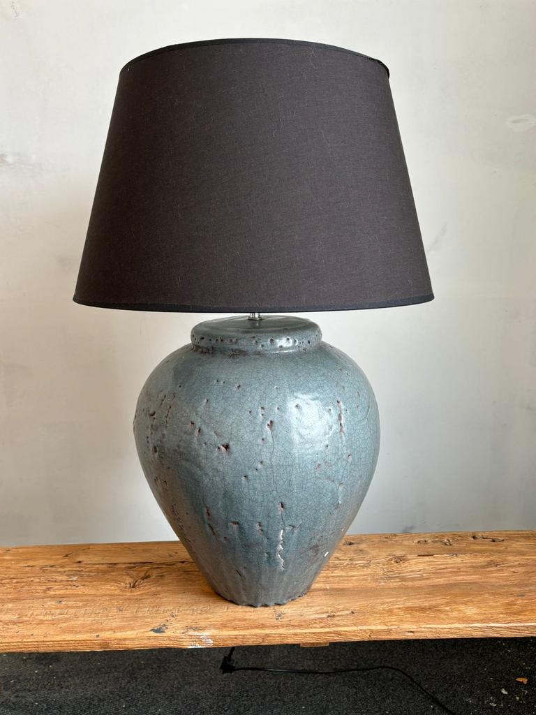 Mooie landelijke schemerlamp, Huis en Inrichting, Lampen | Tafellampen, Ophalen, Zo goed als nieuw, 50 tot 75 cm