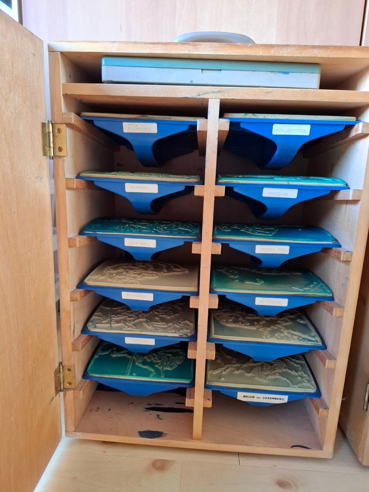 Grote collectie vintage schoolstempels, Ophalen, Gebruikt