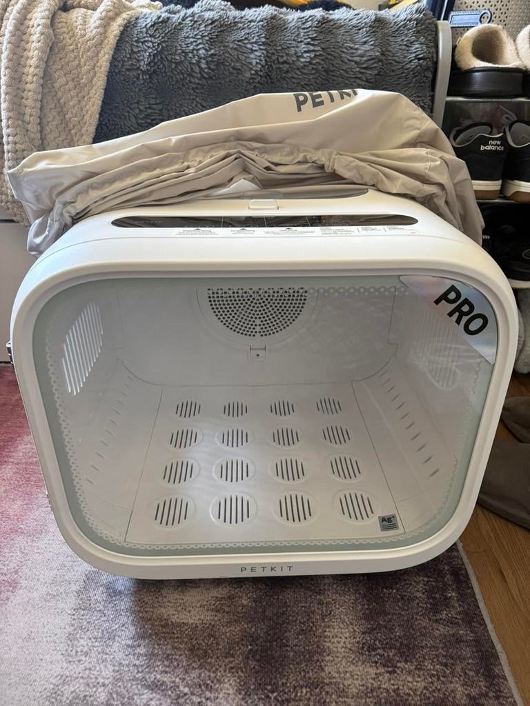 Petkit airsalon max pro, Dieren en Toebehoren, Kattenbakken, Ophalen of Verzenden, Zelfreinigend, Gebruikt, Open
