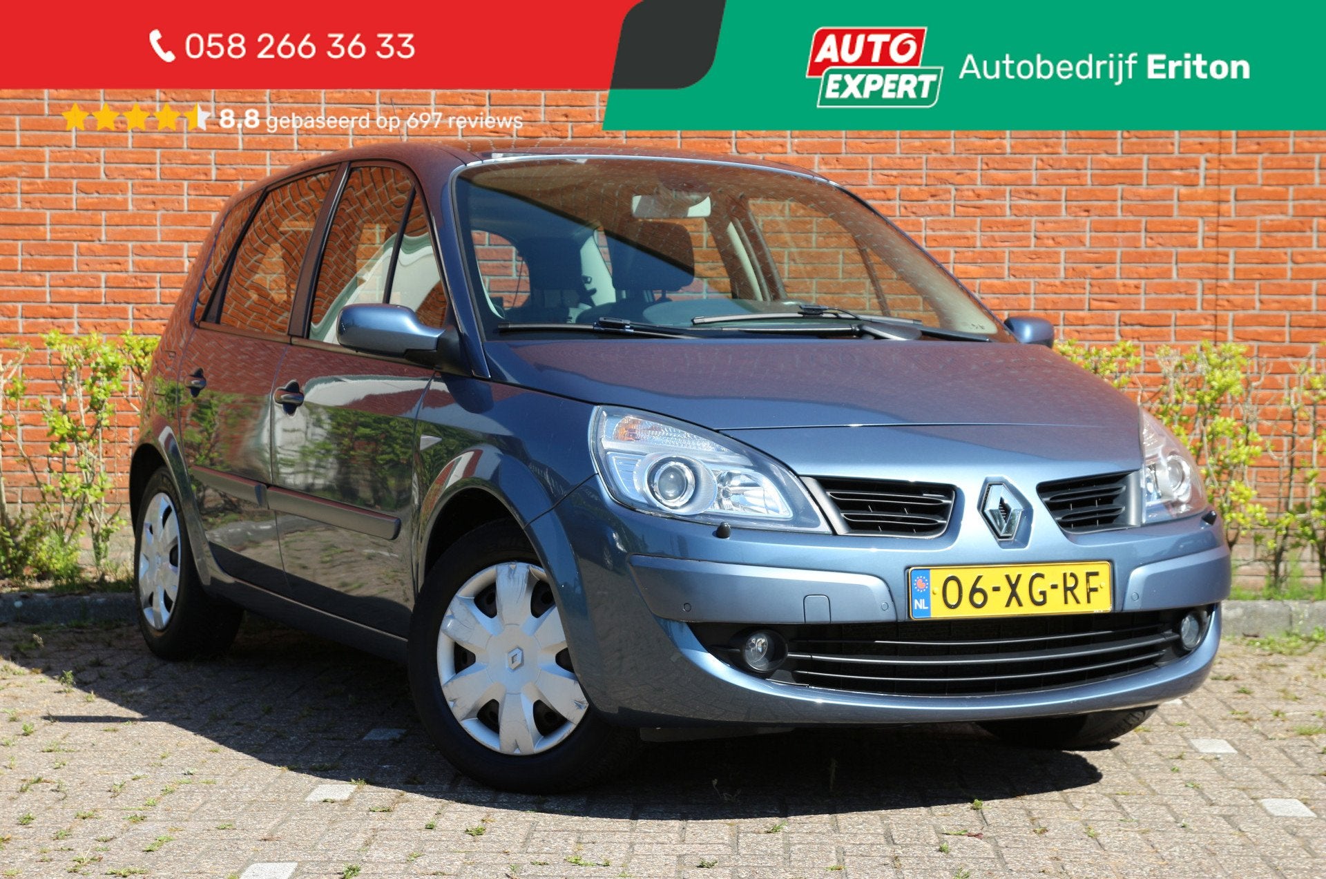 Renault Scénic 2.0-16V 135pk Business Line | NL-auto | Luxe, Auto's, Renault, 1998 cc, Zwart, 4 cilinders, Blauw