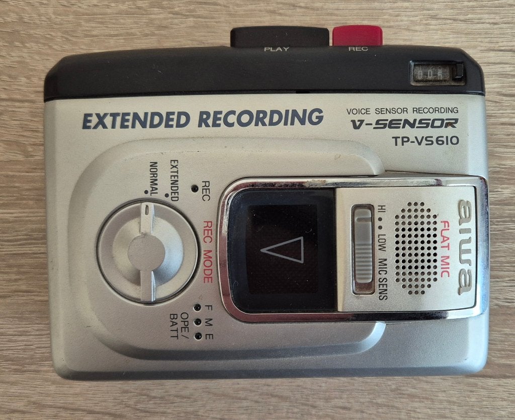 Aiwa TP-VS610 Voice Recorder - Compact Cassette Recorder, Audio, Tv en Foto, Walkmans, Discmans en Minidiscspelers, Walkman, Ophalen of Verzenden