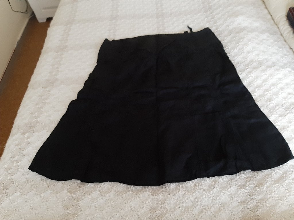 zwarte linnen rok Orwell maat 44, Ophalen, Zwart, Maat 42/44 (L), Orwell