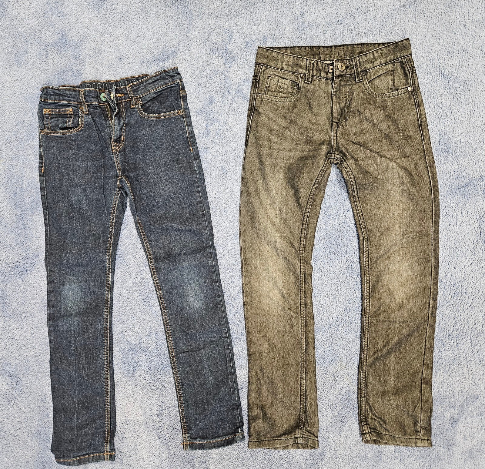 Twee spijkerbroeken maat 152 regular fit, Kinderen en Baby's, Kinderkleding | Maat 152, Broek, Gebruikt, Ophalen of Verzenden